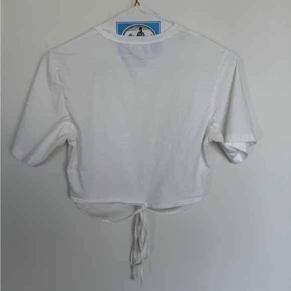 A.L.C. Jane Tie Front Crop Top - Picture 3 of 5